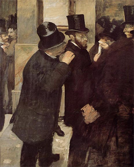 Edgar Degas - At the Stock Exchange